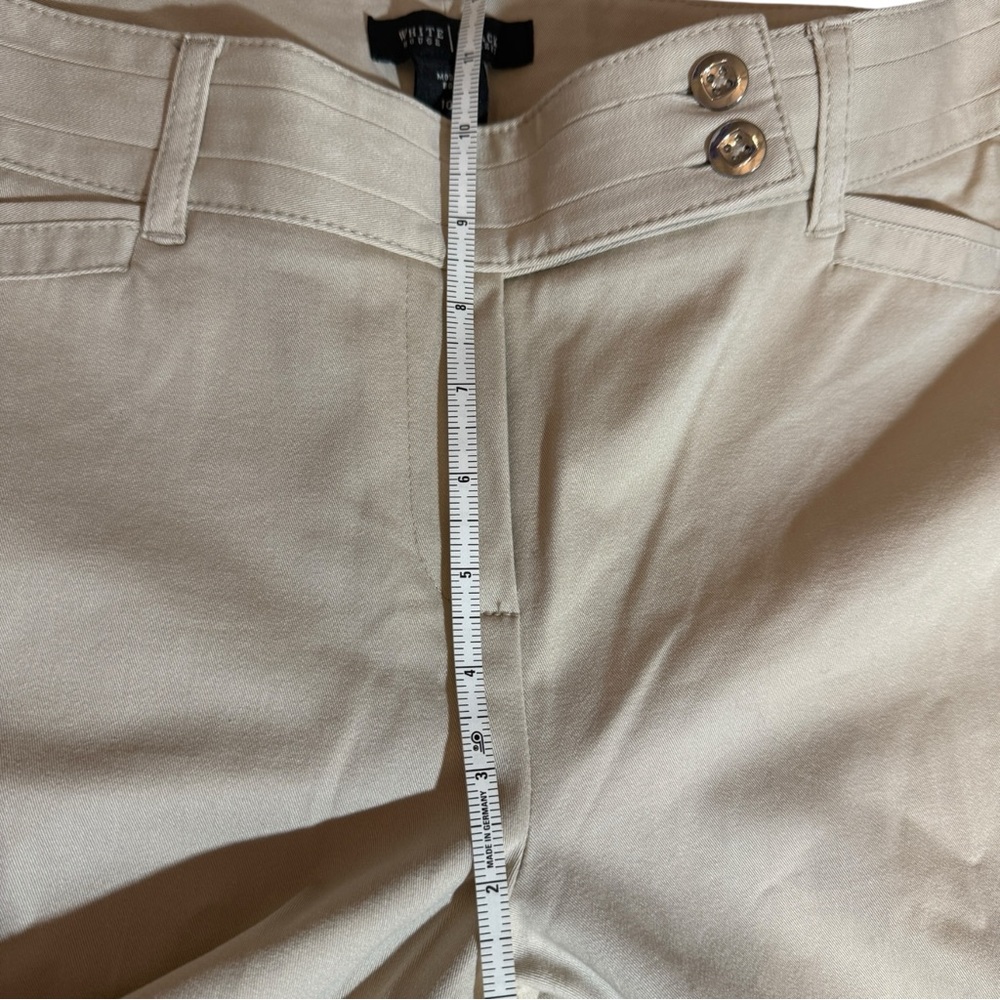 White House Black Market Beige Modern Boot Trouser Pants, size 10R - Picture 6 of 13